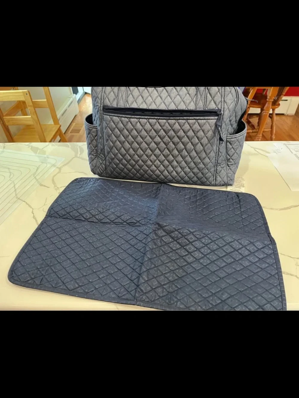 Vera Bradley Quilted Blue Baby Tote